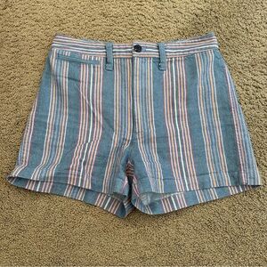 Madewell Emmett Sailor shorts 27 Striped Multicolor